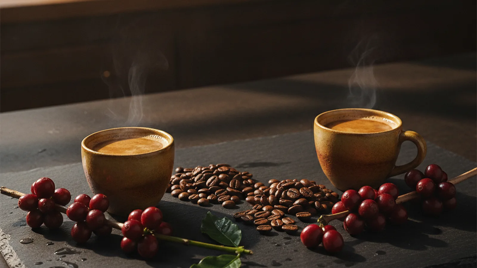 Arabica vs Robusta Coffee coffee plant cherries.