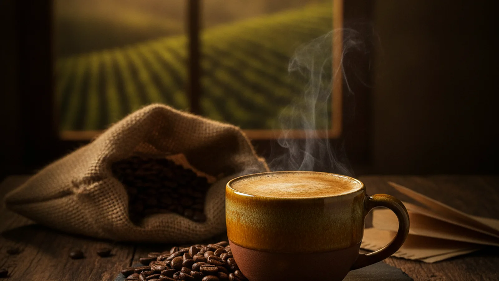 Brazil Mogiana coffee farm origin.