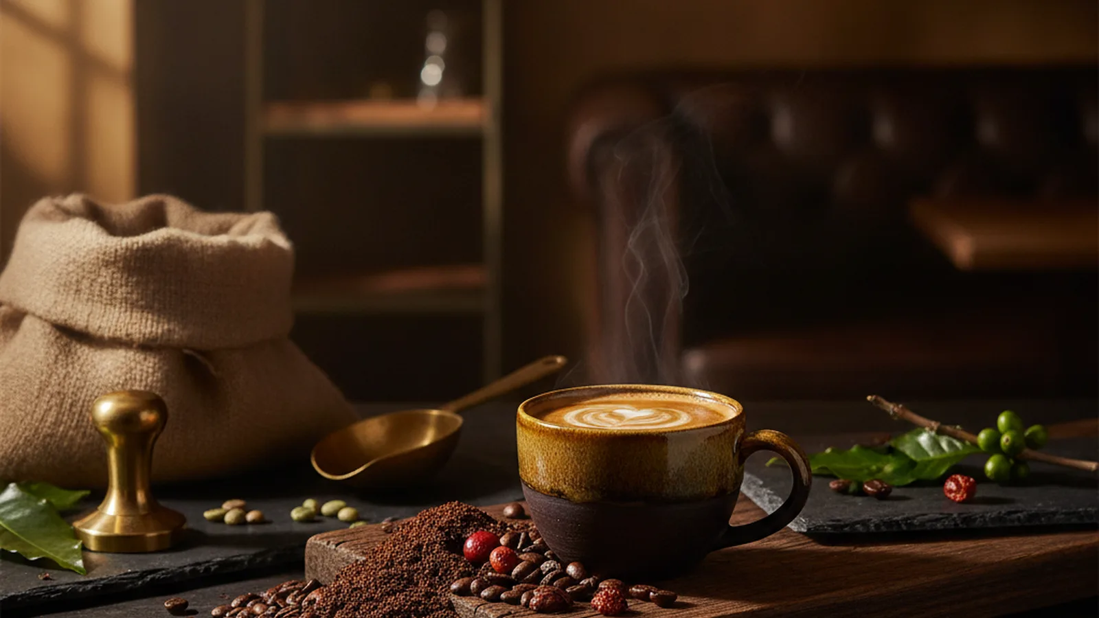 Ethiopia Harrar coffee farm origin.