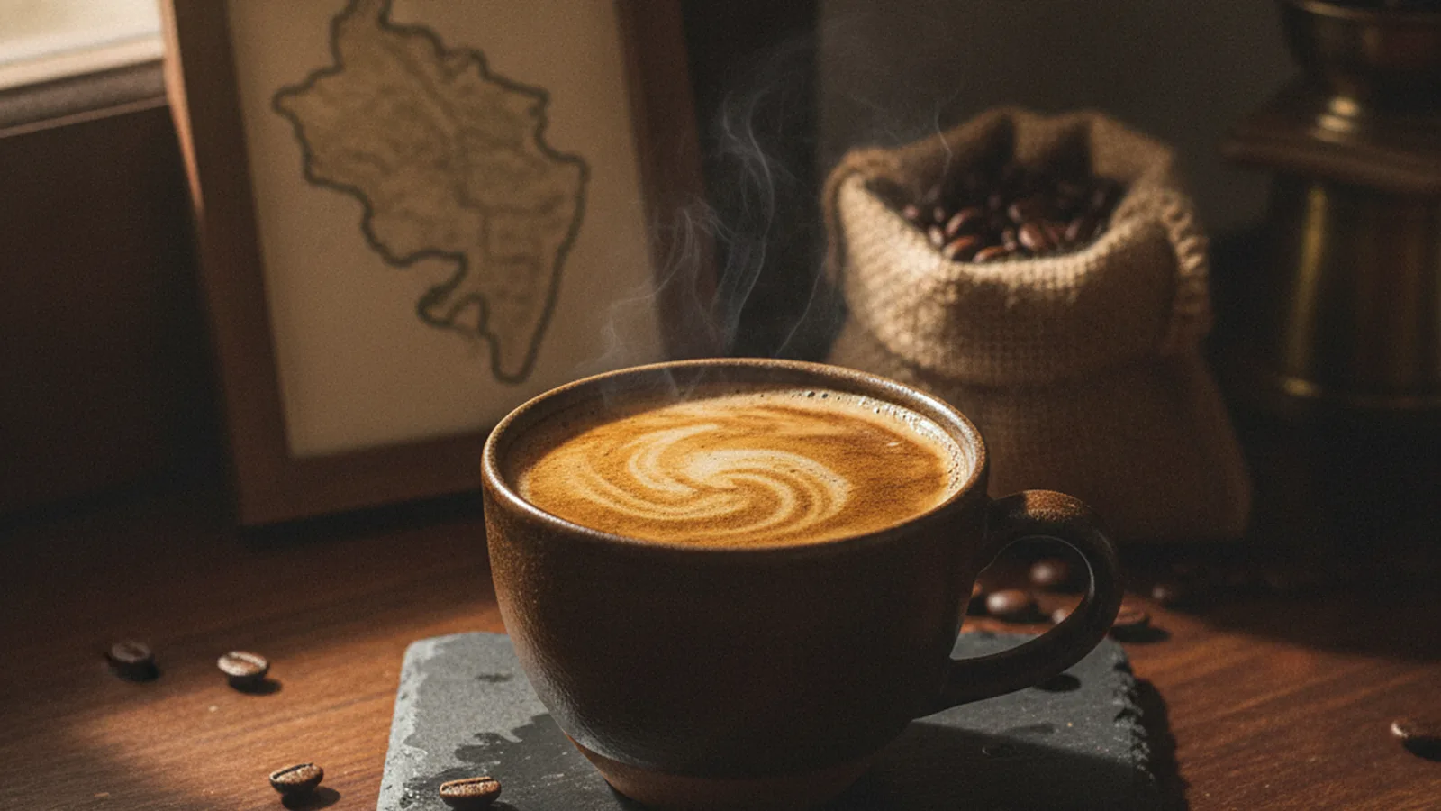 Laos Bolaven Plateau coffee farm origin.