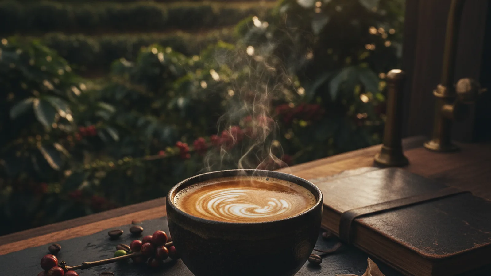Thailand Doi Chang coffee farm origin.