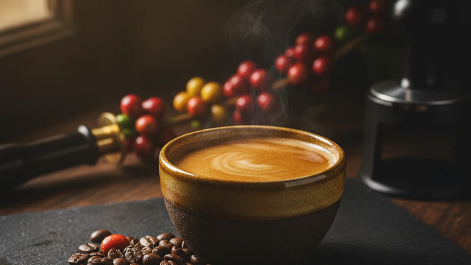 Yellow Bourbon Coffee coffee plant cherries.