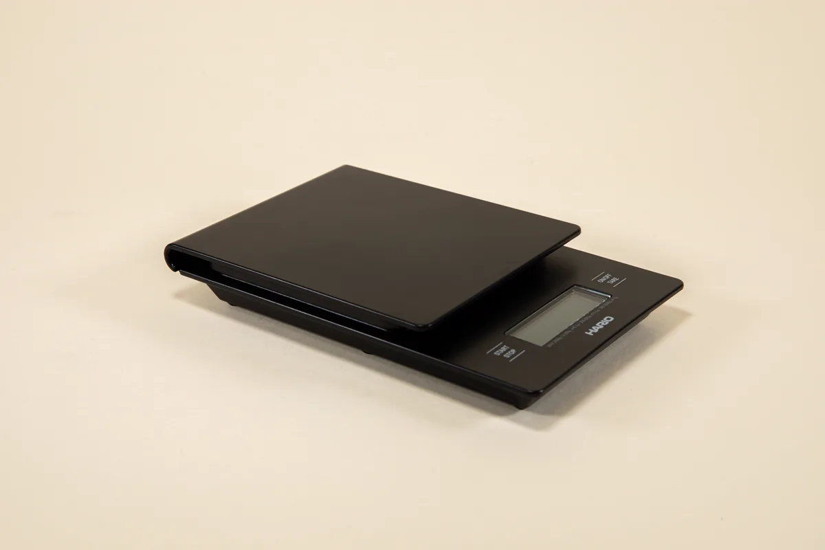 Hario V60 Drip Scale in black with hidden display